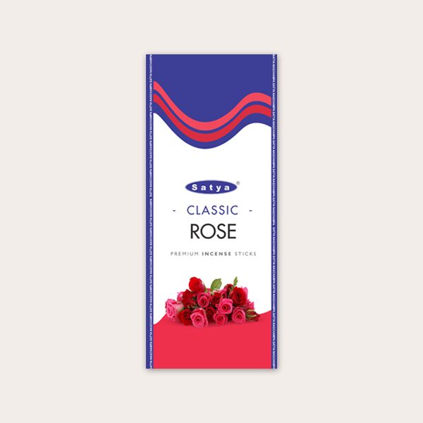 Satya Classic Rose Zipper Incense Sticks- 100g