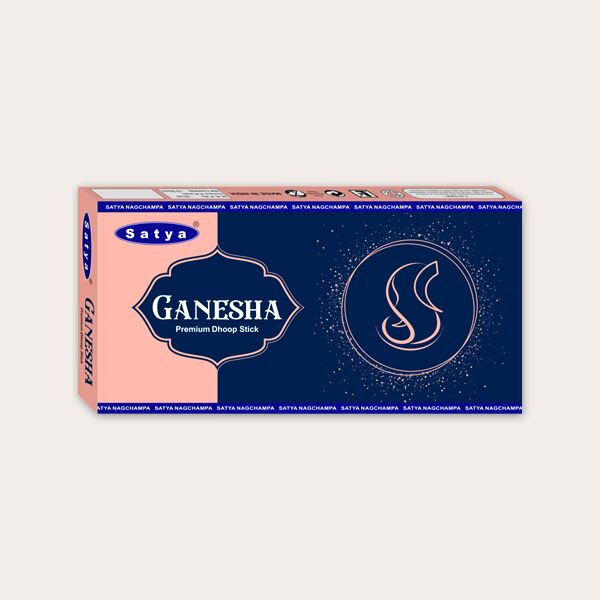 Satya Ganesha Premium Dhoop Sticks - 18 Sticks (Bambooless)